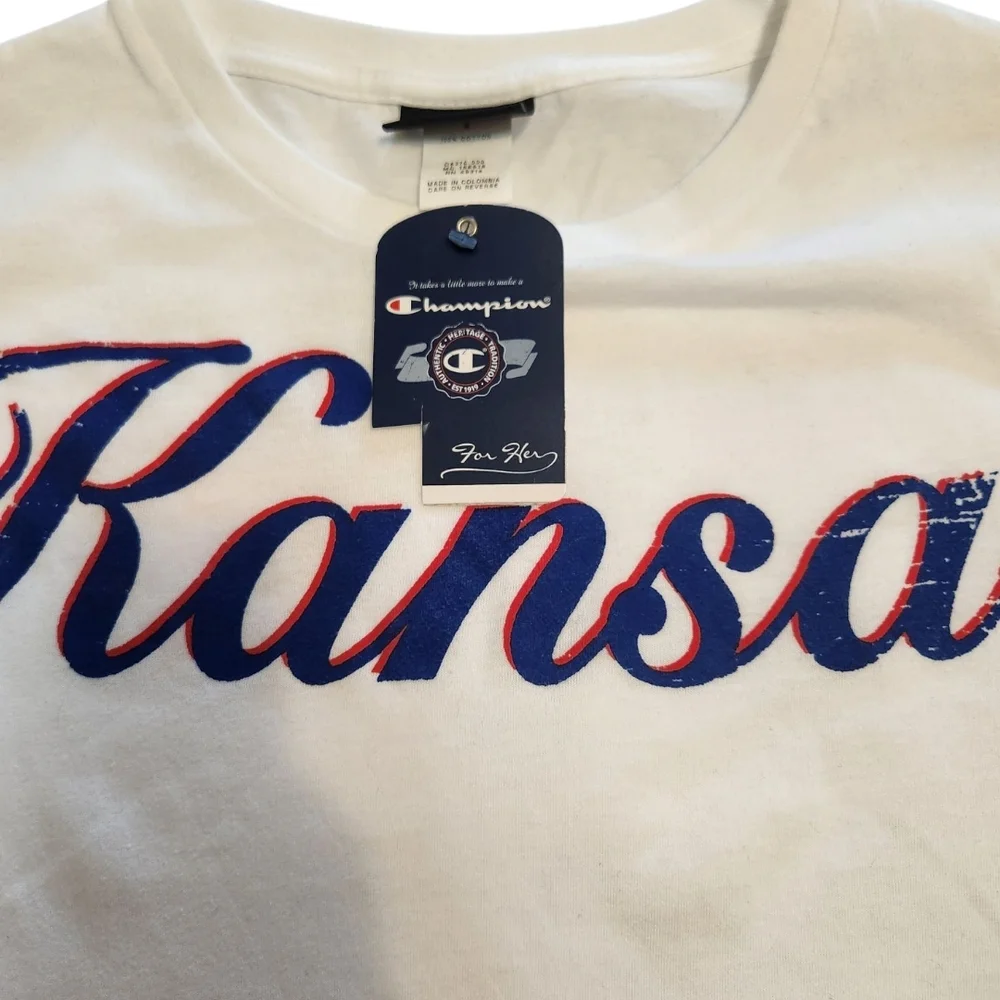 Kansas Graphic White T-Shirt - Picture 6 of 7